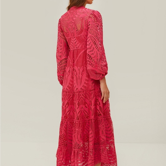 FARM Rio Pink Guipire Lace Maxi Dress - Picture 3 of 4